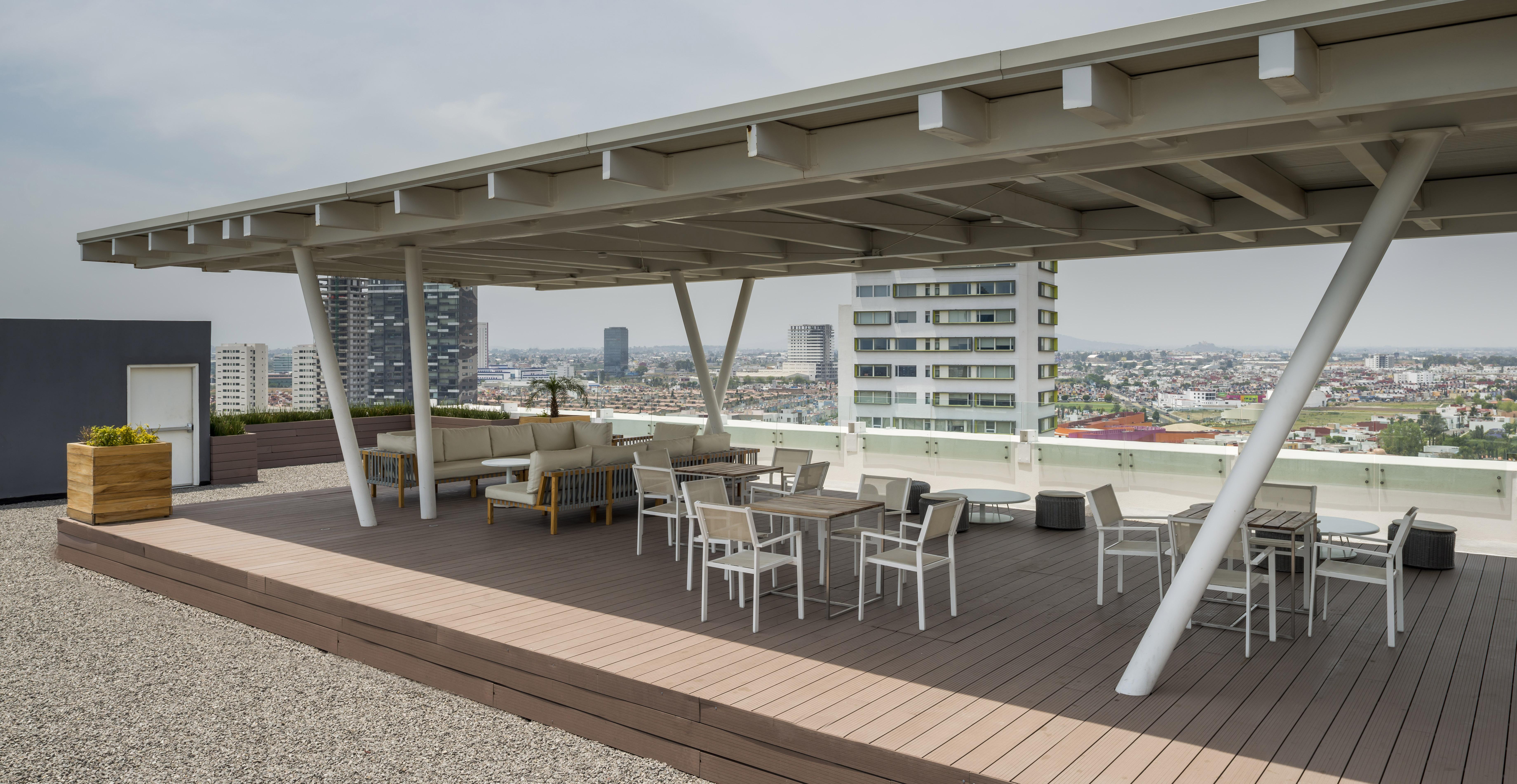 Camino Real Puebla Angelopolis Hotel Buitenkant foto Rooftop terrace